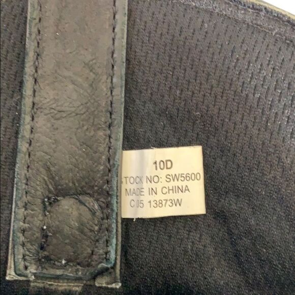 Durango Scrunched Slouch Black Leather BootsSz 10 - Picture 5 of 7